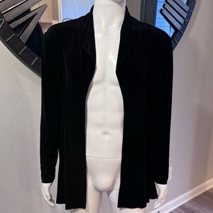 Chico's Black Open-Front Cardigan